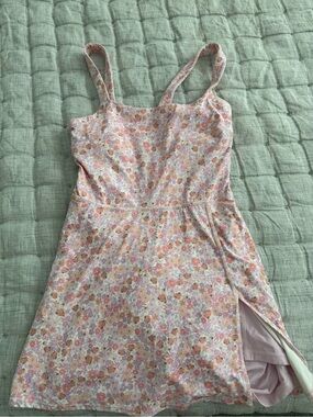 JoyLab Pink Floral Mini Dress